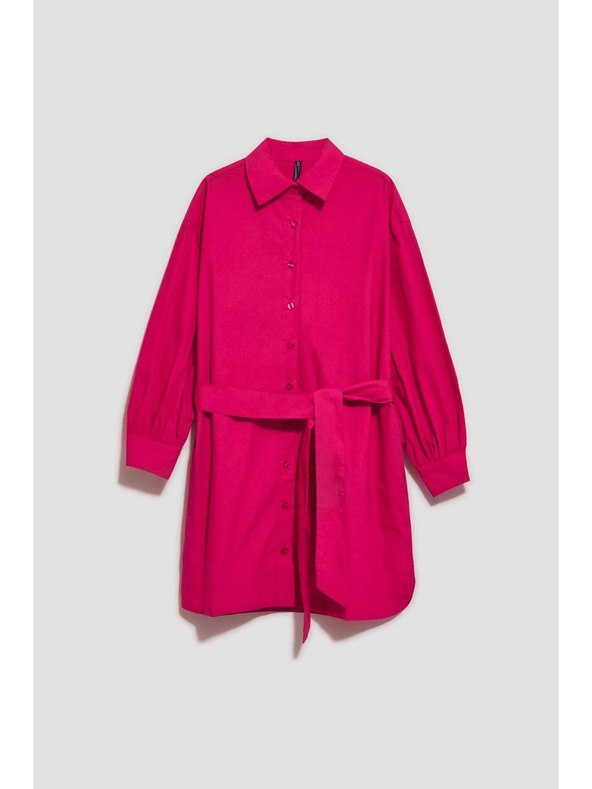 Moodo Rochie cămașă roz pentru femei Moodo