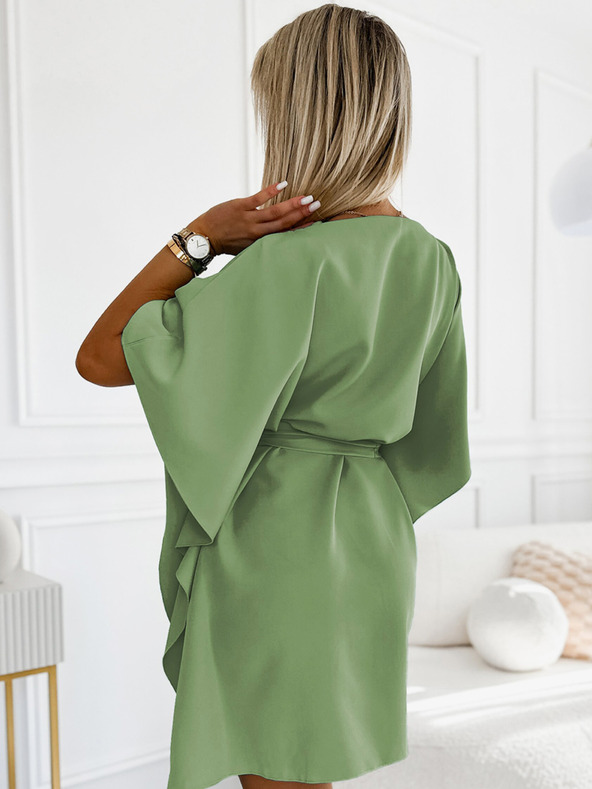 numoco Rochie cu fluture Numoco SOFIA cu cravată în talie