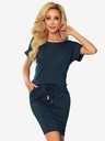numoco Rochie sport cu mânecă scurtă - verde închis Numoco