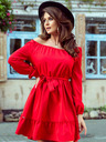 numoco DAISY Rochie cu volane - roșu Numoco