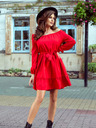 numoco DAISY Rochie cu volane - roșu Numoco