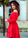 numoco DAISY Rochie cu volane - roșu Numoco