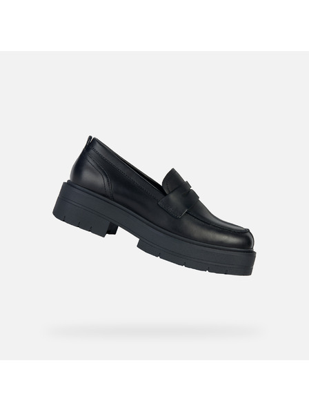Geox Mocasini negri pentru femei Spherica Ec7