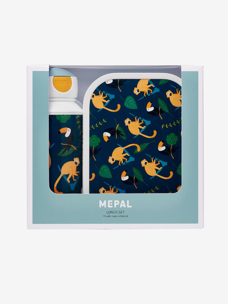 Mepal Mepal Campus Jungle albastru închis set de gustări pentru copii cu model