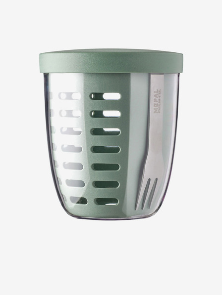 Mepal Cutie pentru gustări Mepal Ellipse verde deschis cu strecurătoare (600 ml)