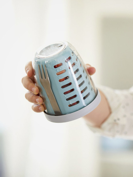 Mepal Cutie pentru gustări Mepal Ellipse verde deschis cu strecurătoare (600 ml)