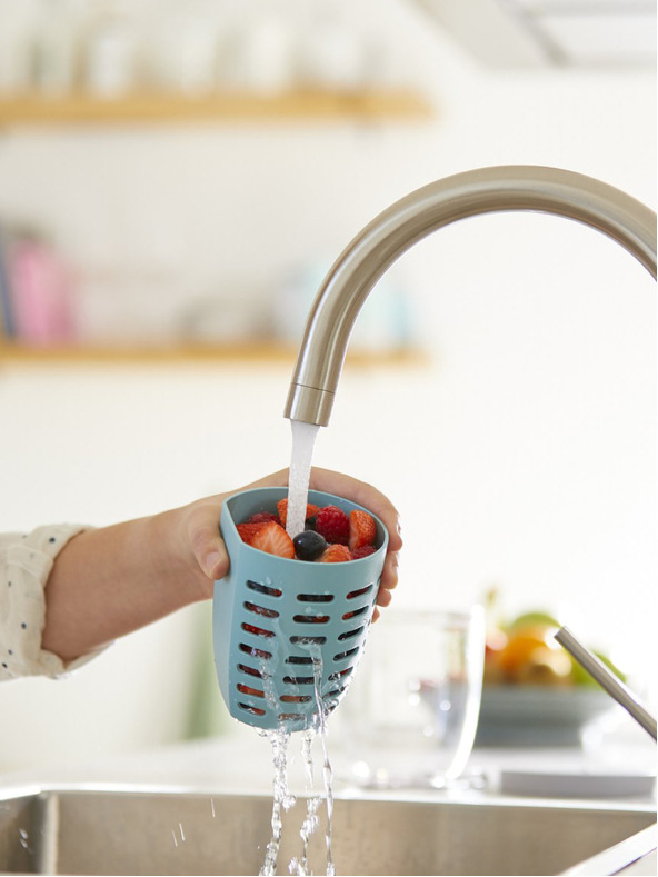 Mepal Cutie pentru gustări Mepal Ellipse verde deschis cu strecurătoare (600 ml)