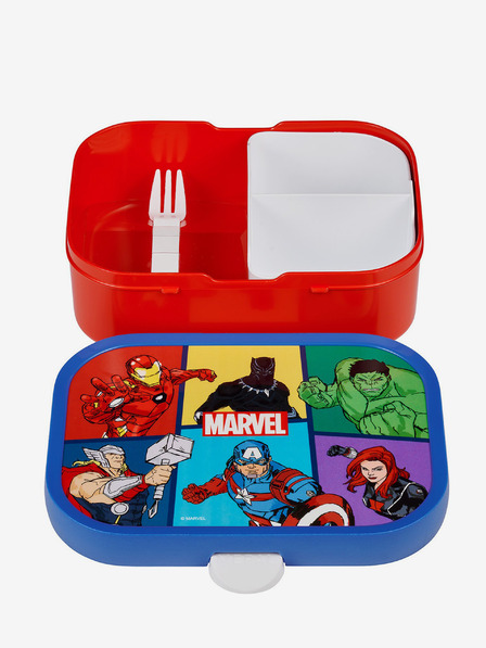 Mepal Cutie de gustări albastră și roșie pentru copii Mepal Campus Avengers