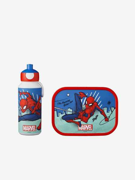 Mepal Set de gustări albastru și roșu pentru copii Mepal Campus Spiderman