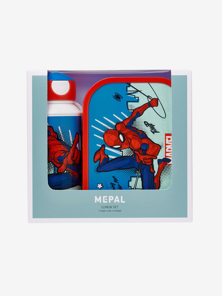 Mepal Set de gustări albastru și roșu pentru copii Mepal Campus Spiderman