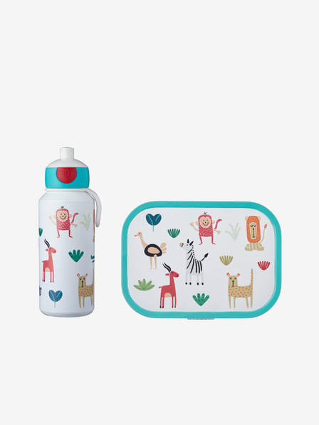 Mepal Set de gustări pentru copii albastru și alb Mepal Campus Animal Friends