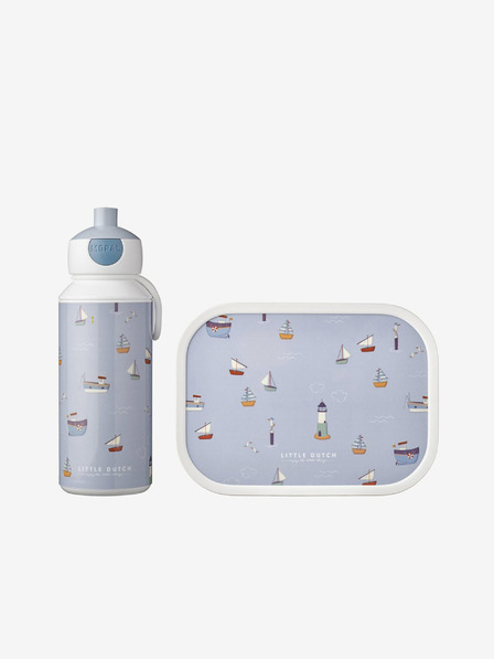 Mepal Mepal Campus Little Dutch Sailor Bay albastru deschis set de gustări cu model pentru copii