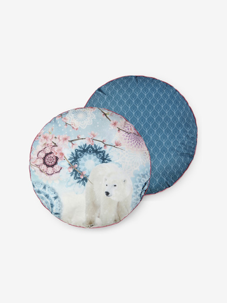 Hip Bedding 55 cm diametru - Pernă reversibilă cu model albastru Home Hip Kodiak