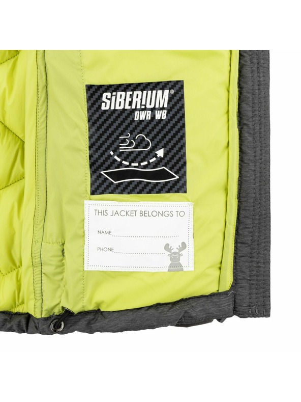 Kilpi Jachetă matlasată de iarnă pentru băieți Kilpi REBEKI-JB Gri închis