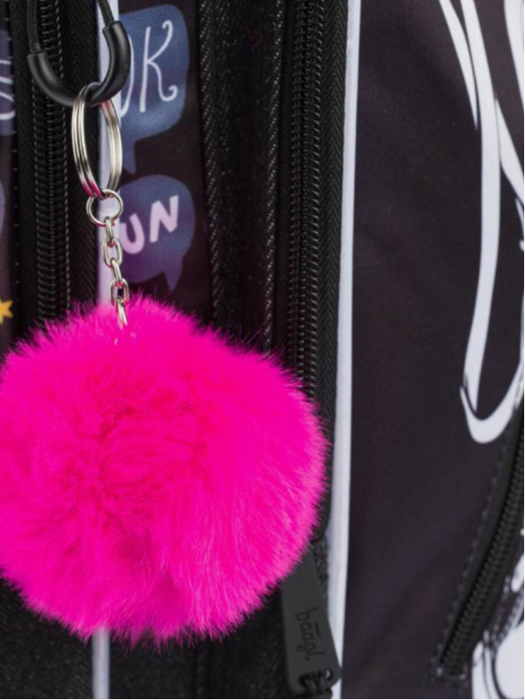 BAAGL  Rucsac școlar negru Cubic Adidași Baagl