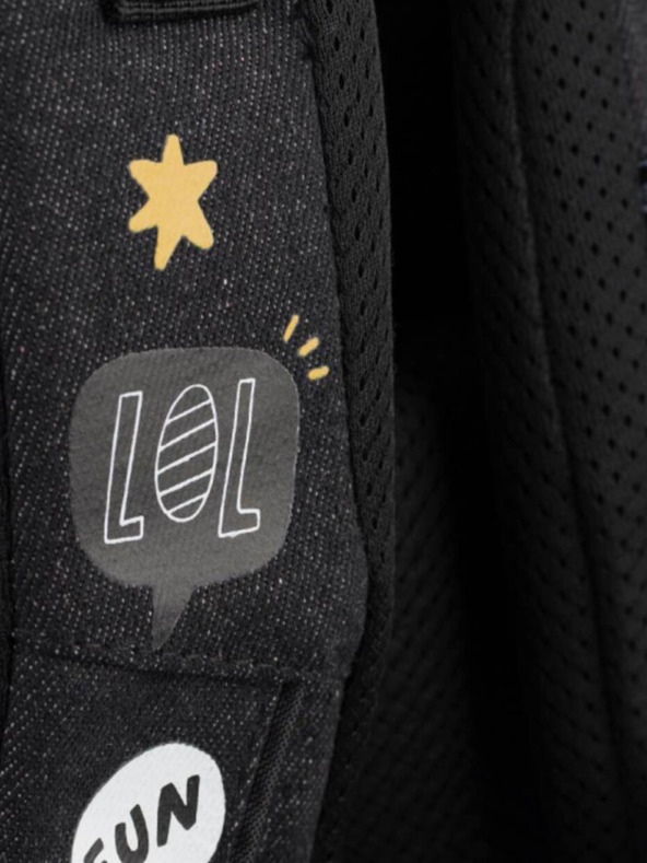 BAAGL  Rucsac școlar negru Cubic Adidași Baagl