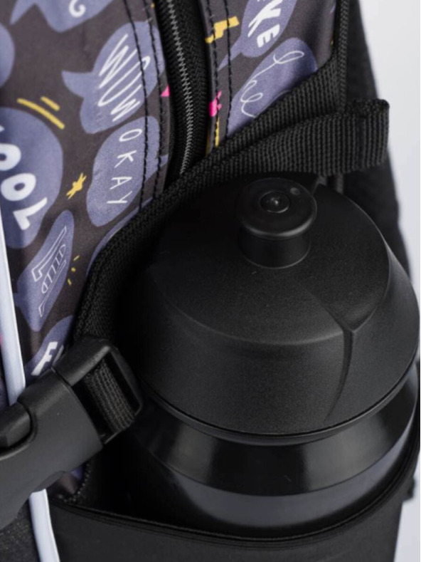 BAAGL  Rucsac școlar negru Cubic Adidași Baagl