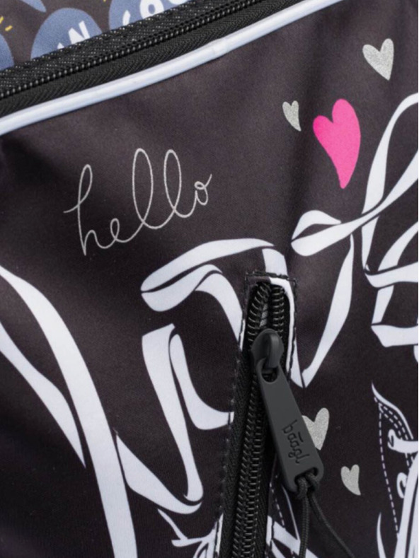 BAAGL  Rucsac școlar negru Cubic Adidași Baagl