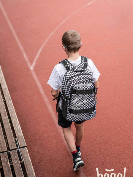 BAAGL  Rucsac școlar negru Skate Ska Baagl