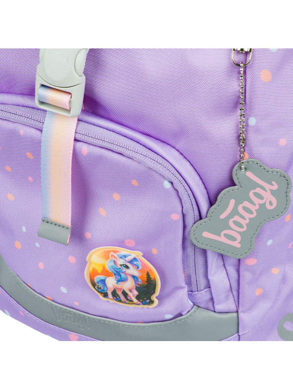 BAAGL  Rucsac școlar violet Airy Pets Baagl