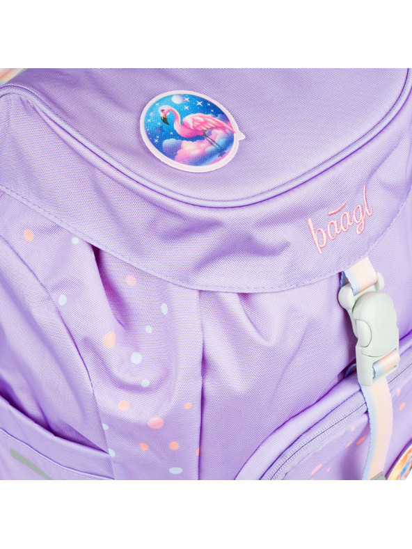BAAGL  Rucsac școlar violet Airy Pets Baagl