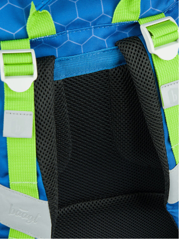 BAAGL  Rucsac școlar albastru Airy Soccer Ball Baagl