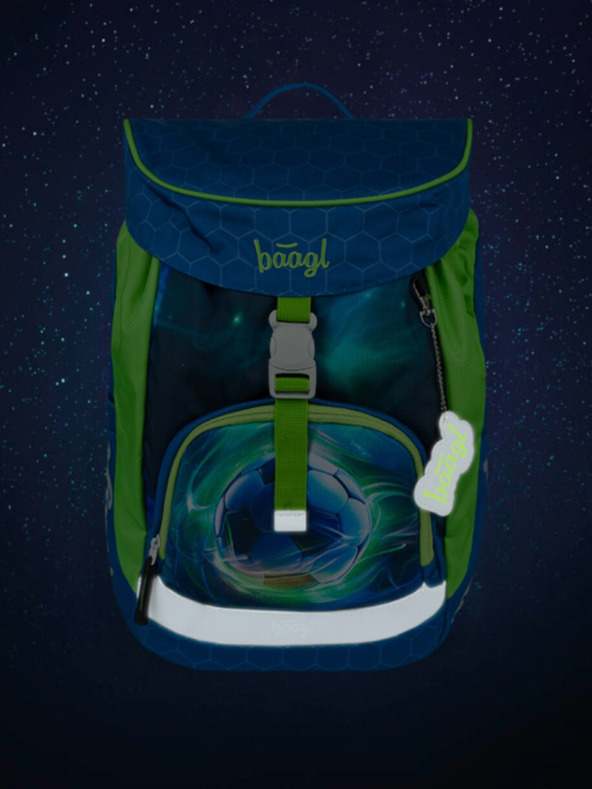 BAAGL  Rucsac școlar albastru Airy Soccer Ball Baagl