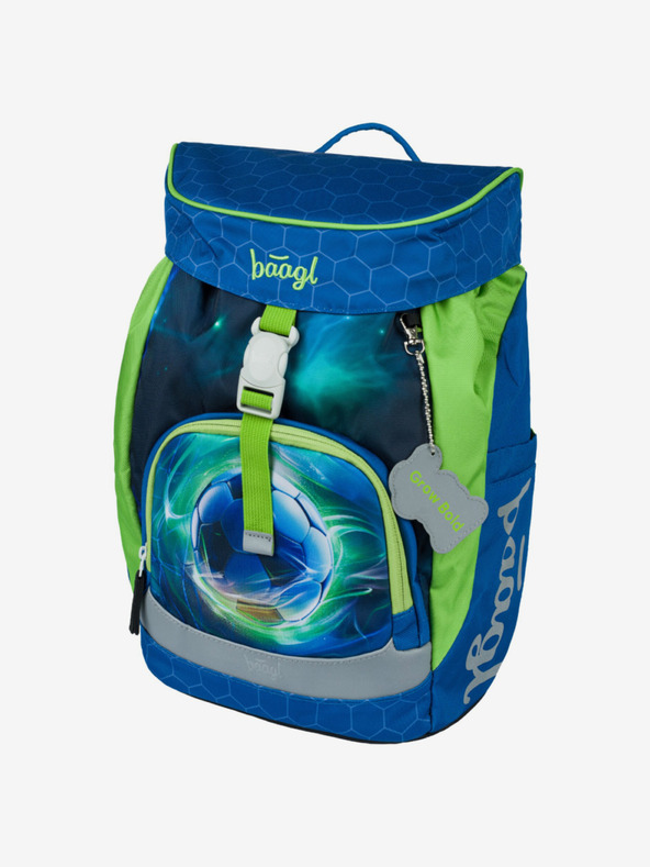 BAAGL  Rucsac școlar albastru Airy Soccer Ball Baagl