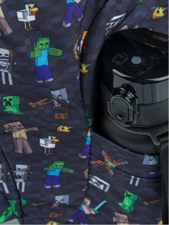 BAAGL  Rucsac școlar albastru Airy Minecraft Baagl