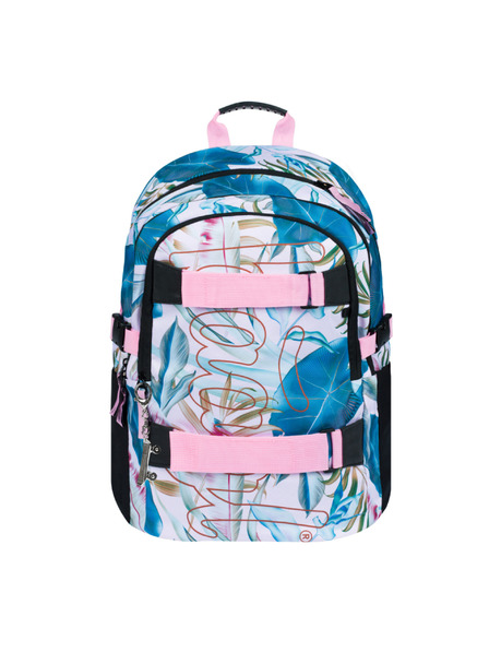 BAAGL  Rucsac școlar violet Skate Leafs Baagl