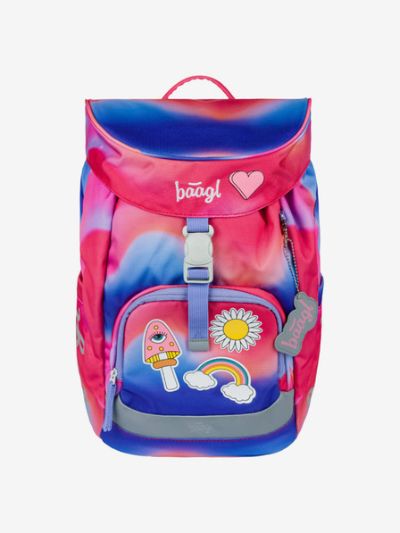 BAAGL  Rucsac școlar roșu Airy Hippie Baagl