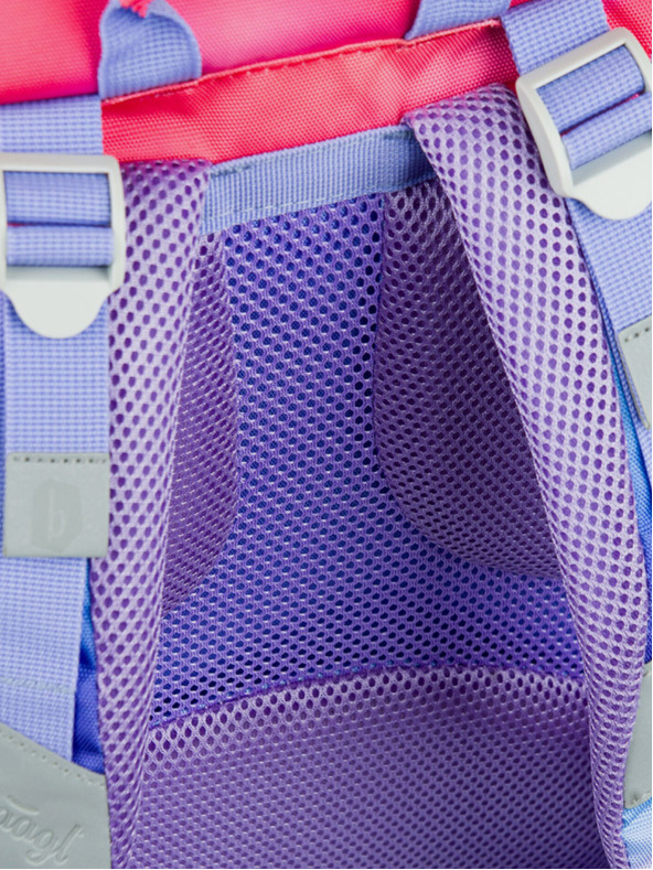 BAAGL  Rucsac școlar roșu Airy Hippie Baagl