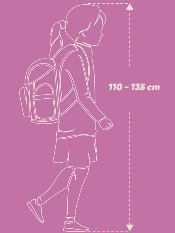 BAAGL  Rucsac școlar roșu Airy Hippie Baagl