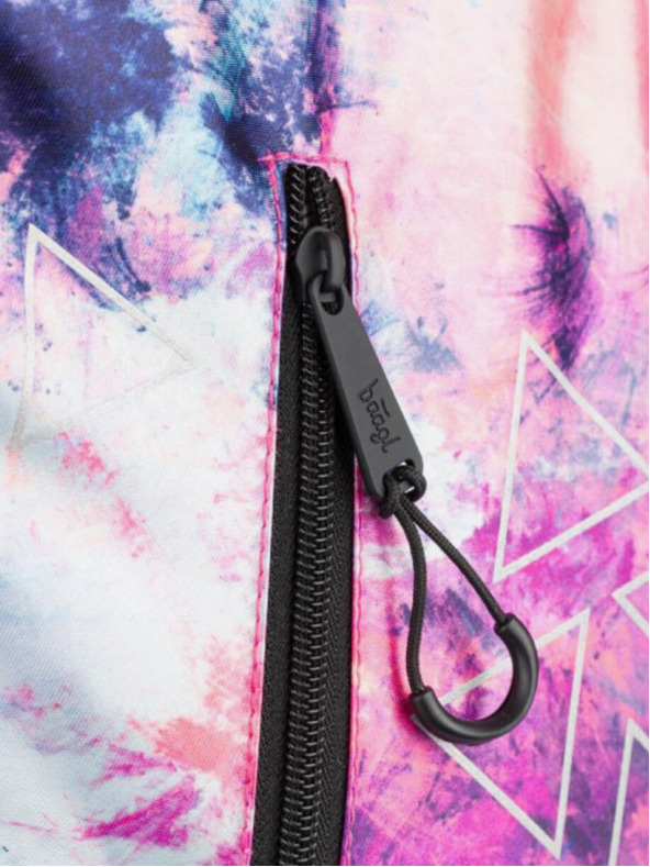 BAAGL  Rucsac școlar roz Cubic Abstract Baagl