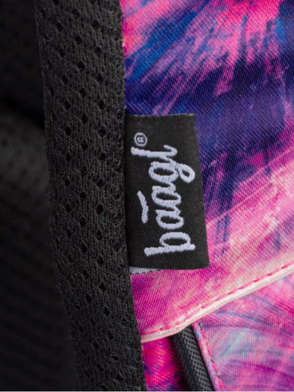 BAAGL  Rucsac școlar roz Cubic Abstract Baagl