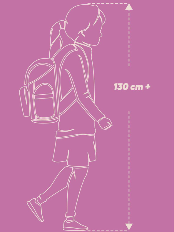 BAAGL  Rucsac școlar roz Cubic Abstract Baagl