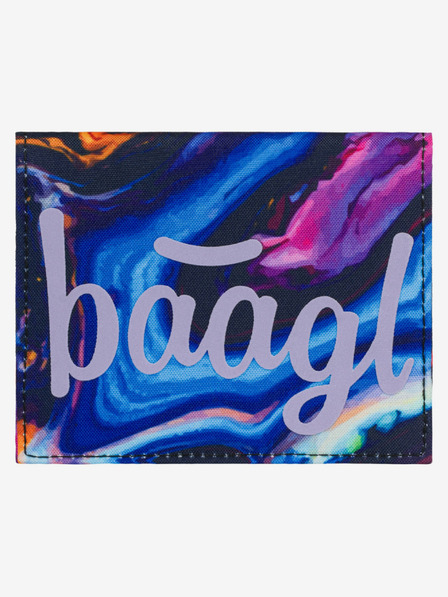 BAAGL  Portofel violet pentru elevi Baagl Marble