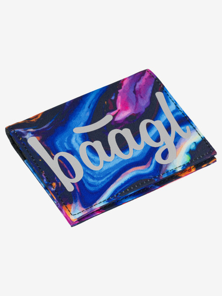 BAAGL  Portofel violet pentru elevi Baagl Marble