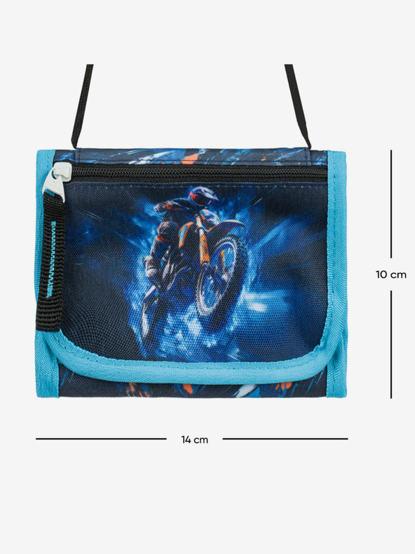 BAAGL  Blue Neck Wallet Motorbike Baagl