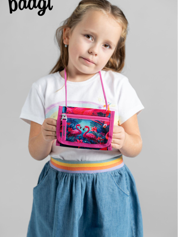 BAAGL  Portofel pentru gât Baagl Flamingos roz