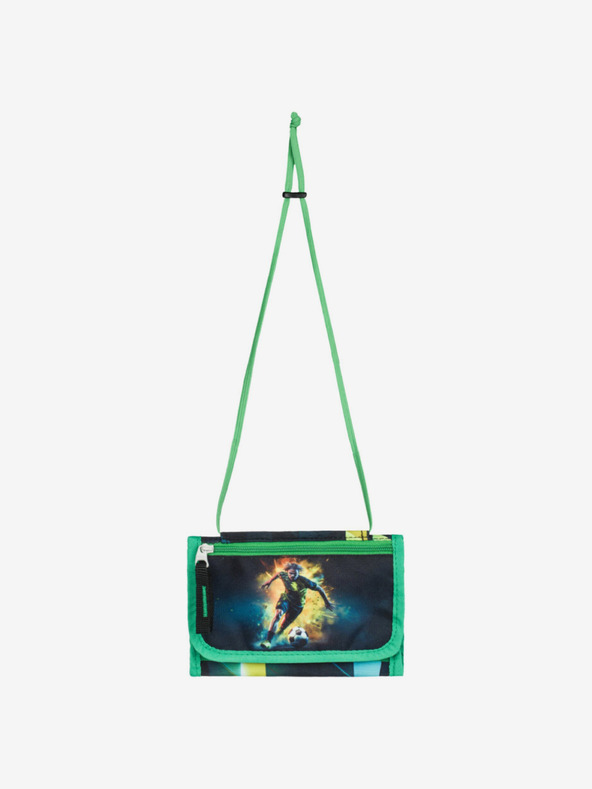 BAAGL  Portofel verde pentru gât Baagl Football Player