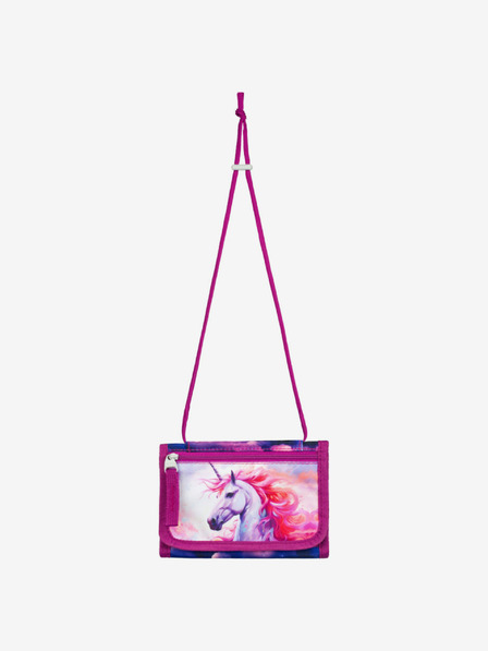 BAAGL  Purple Neck Wallet Baagl Unicorn Kingdom