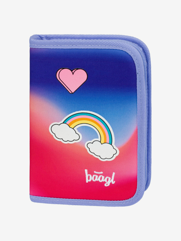 BAAGL  Valiză pentru creioane Purple School Hippie Baagl