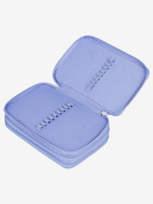 BAAGL  Valiză pentru creioane Purple School cu trei niveluri Hippie Baagl