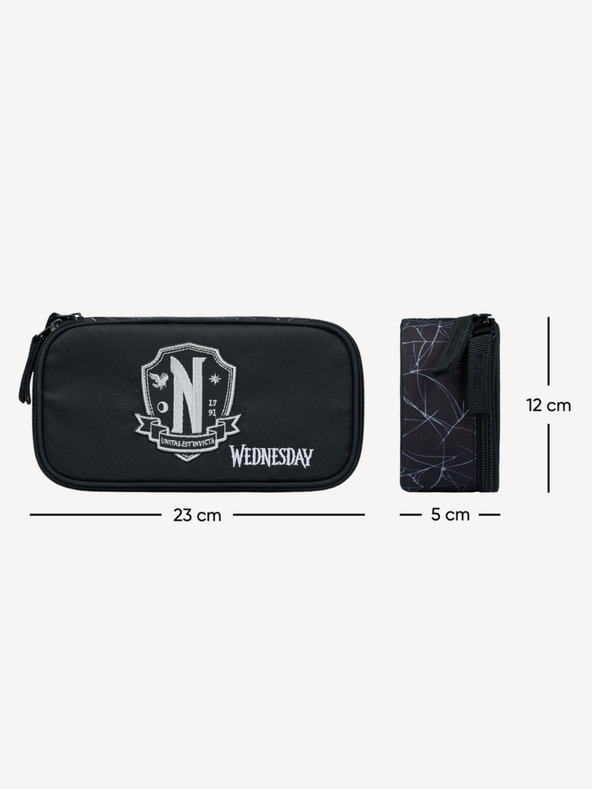 BAAGL  Black School Pencil Case Wednesday Nevermore Baagl