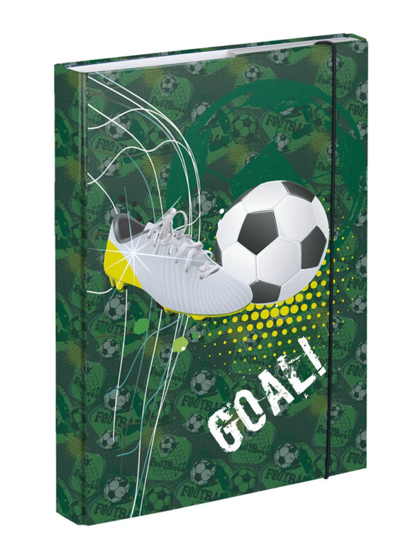 BAAGL  Copertă verde pentru caiete școlare A5 Football Baagl