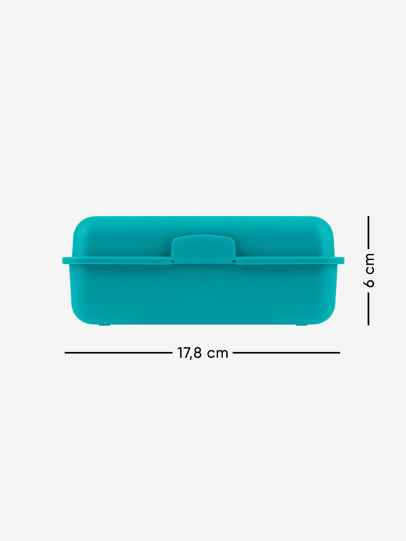 BAAGL  Blue Rainbow Snack Box Turquoise Baagl