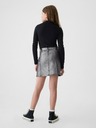 GAP Fustă din denim metalic pentru copii, stil cargo GAP