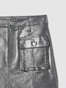 GAP Fustă din denim metalic pentru copii, stil cargo GAP