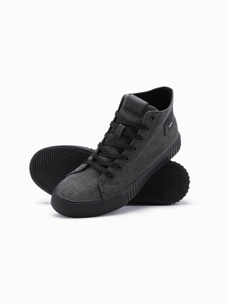 Ombre Clothing Adidași din pânză pentru bărbați - negru V1 OM-FOTH-0186 Ombre Clothing